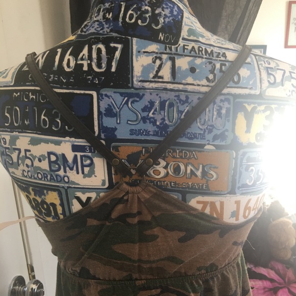 Adorable camouflage baby doll camisole - Picture 4 of 9